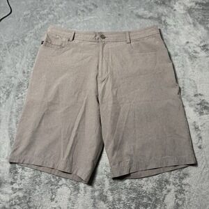 Straight Down Golf Shorts Mens 32 Brown 10" Outdoor Preppy‎ Comfort